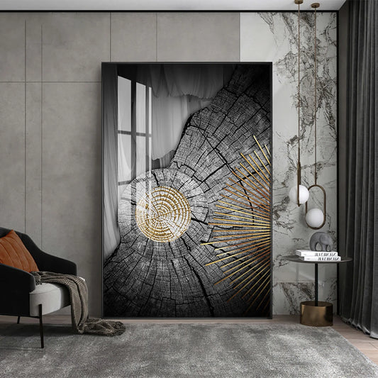 Abstract Annual Ring Decoration Mural Light Luxury Minimalist Style Poster BedRoom Wall Art Canvas Painting Home Decor Aesthetic