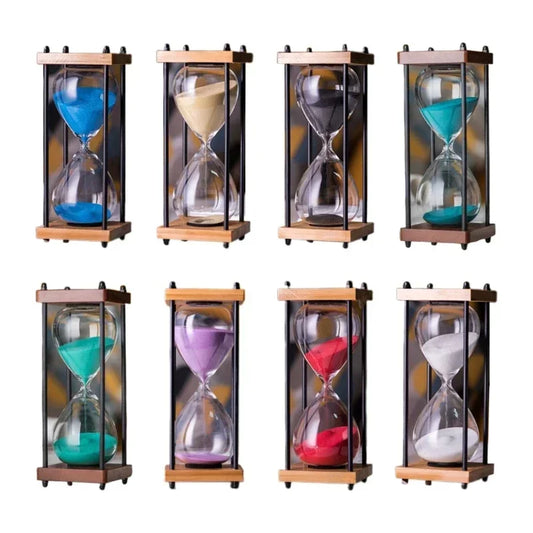 Large Hourglass Timer Metal Sand Timer Hourglass Clock Kitchen Time Management Tool Home Office Desk Decoration